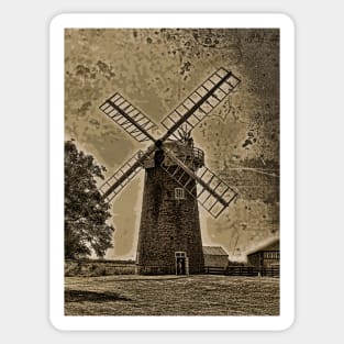 Horsey windpump sepia Sticker